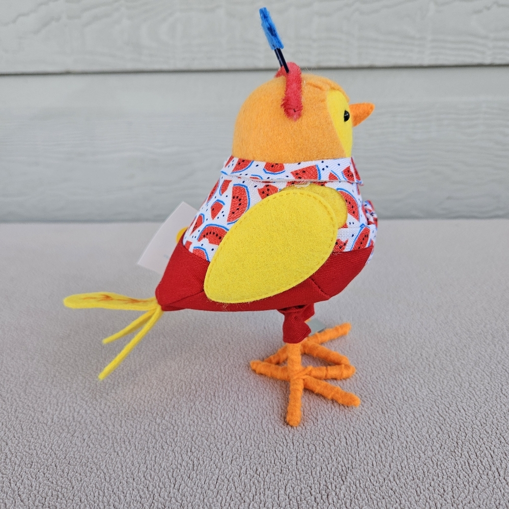 Target Spritz Felt Bird Featherly Friends Summer 2023 Mellie Patriotic Melon - Picture 4 of 8